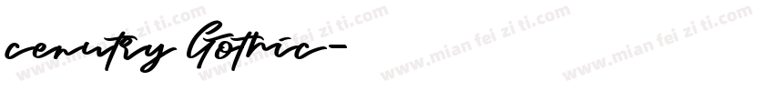 cenutry Gothic字体转换